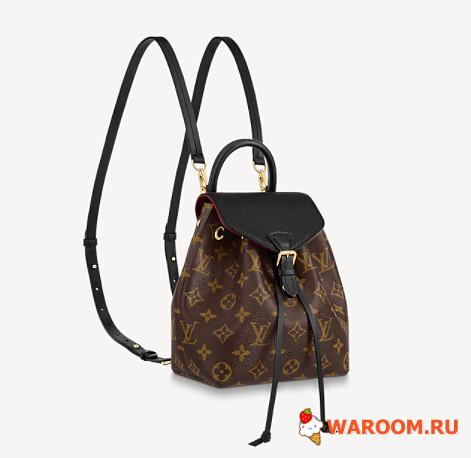 Louis Vuitton Montsouris Backpack Canvas Black BB  M45410 17 cm - 1