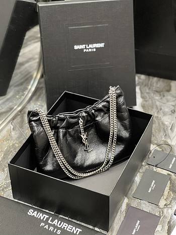 ysl Mini leather shoulder black bag 681632 24cm