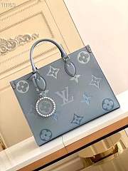 Louis Vuitton Onthego MM Tote Bag Blue M45718 35 cm - 1