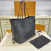 LV NEVERFULL MM Monogram Empreinte Leather Black M45685 - 31cmx 28 x 14 cm - 5