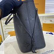 LV NEVERFULL MM Monogram Empreinte Leather Black M45685 - 31cmx 28 x 14 cm - 2