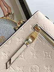 lV Pochette Métis Monogram Empreinte Leather Crème Beige M41487 - 25x19x7cm - 6