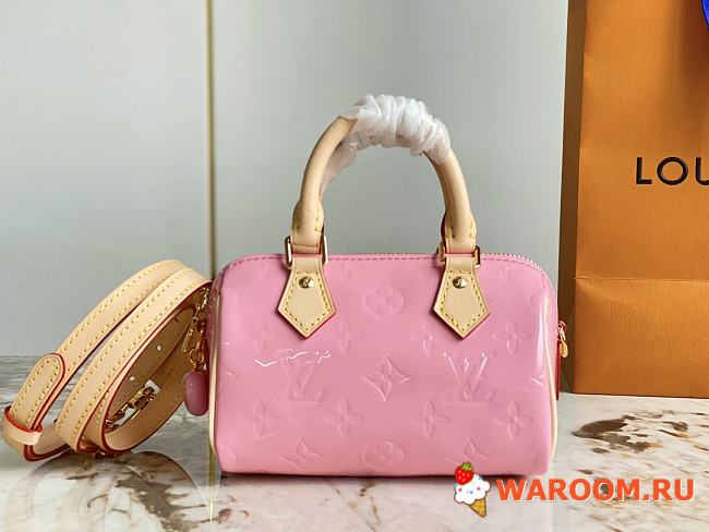 LV Sac Nano Speedy Pink M81879 - 16x10x7.5cm - 1