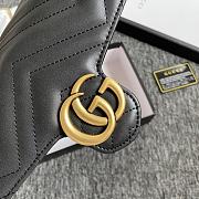 GG Marmont matelassé mini bag Black 474575 – 20cm x 13cm x 6cm - 3