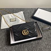 GG Marmont matelassé mini bag Black 474575 – 20cm x 13cm x 6cm - 1