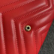 GG Marmont matelassé mini bag Red 474575 – 20cm x 13cm x 6cm - 3