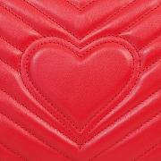 GG Marmont small matelassé shoulder bag Red 443497 – 26x15x7cm - 2