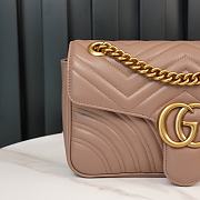 GG Marmont small matelassé shoulder bag Dusty pink 443497 – 26x15x7cm - 4