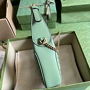 GG Marmont half-moon-shaped mini bag Sage green 699514 – 21.5 x 11 x 5cm - 6