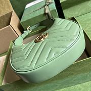 GG Marmont half-moon-shaped mini bag Sage green 699514 – 21.5 x 11 x 5cm - 5