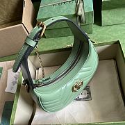 GG Marmont half-moon-shaped mini bag Sage green 699514 – 21.5 x 11 x 5cm - 4