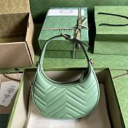 GG Marmont half-moon-shaped mini bag Sage green 699514 – 21.5 x 11 x 5cm - 2