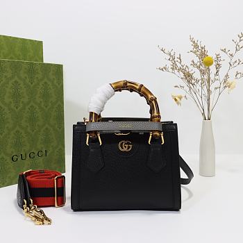 Gucci Diana mini tote bag‎  Black 702732  - 20 x 16 x 10cm