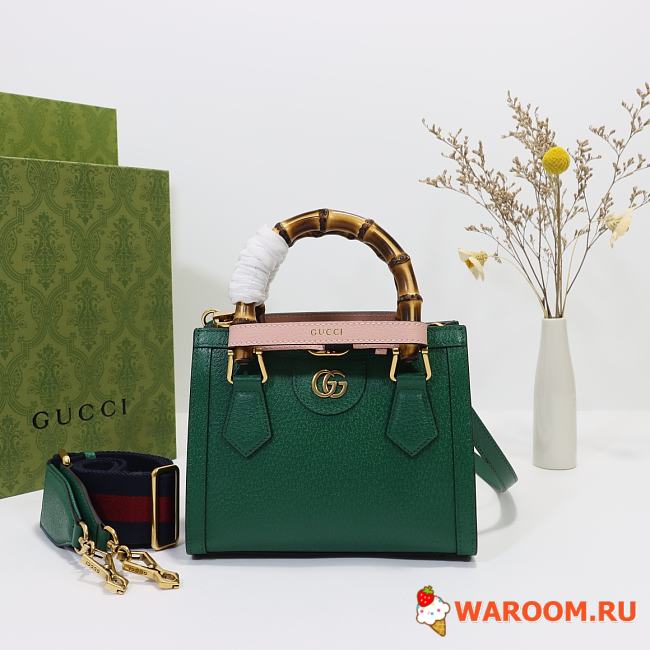 Gucci Diana mini tote bag‎ Green 702732  - 20 x 16 x 10cm - 1