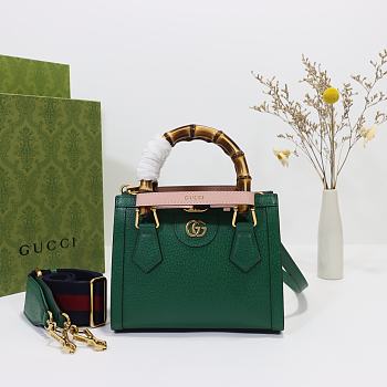 Gucci Diana mini tote bag‎ Green 702732  - 20 x 16 x 10cm