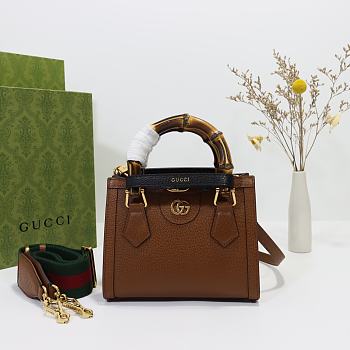 Gucci Diana mini tote bag‎ Brown 702732  - 20 x 16 x 10cm