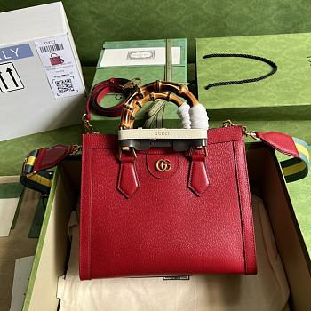 Gucci Diana small tote bag Red‎ 702721  - 27 x 24 x 11cm