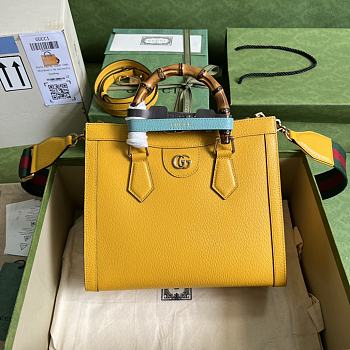 Gucci Diana small tote bag Yellow 702721  - 27 x 24 x 11cm