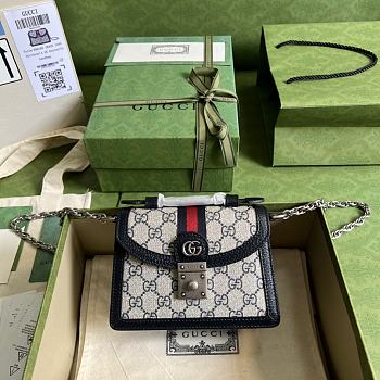 Gucci Ophidia GG mini shoulder bag Black 696180 - 17.5x13x6cm