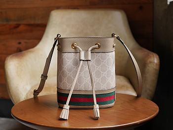 Gucci Ophidia mini GG bucket bag Oatmeal leather 550620 - 15.5x19x9cm