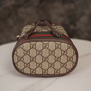 Gucci Ophidia mini GG bucket bag Brown leather 550620 - 15.5x19x9cm - 4