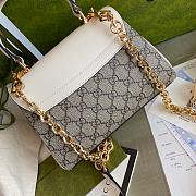 Gucci Horsebit 1955 small bag White grey 703848 - 22x16x10.5cm - 3