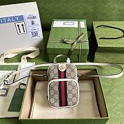 Gucci Ophidia mini bag 671682 White leather - 12x16x7cm - 1