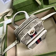 Gucci Ophidia mini bag 671682 White leather - 12x16x7cm - 5
