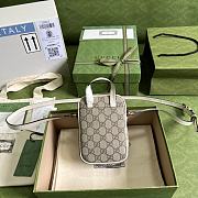 Gucci Ophidia mini bag 671682 White leather - 12x16x7cm - 3