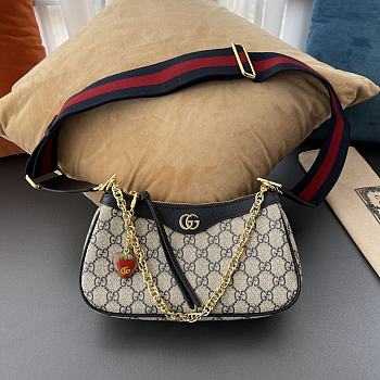 Gucci Ophidia small handbag Black leather 735132  - 25 x 15.5 x 6cm