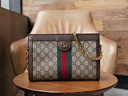 Gucci Ophidia GG small shoulder bag Brown leather 503877   - 26x17.5x8cm - 1