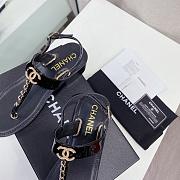 Chanel sandals black - 5