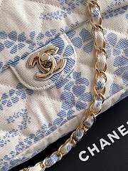 chanel 2025 new style flap blue 25cm - 6