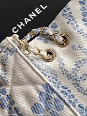 chanel 2025 new style flap blue 25cm - 5