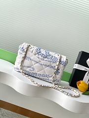 chanel 2025 new style flap blue 25cm - 4