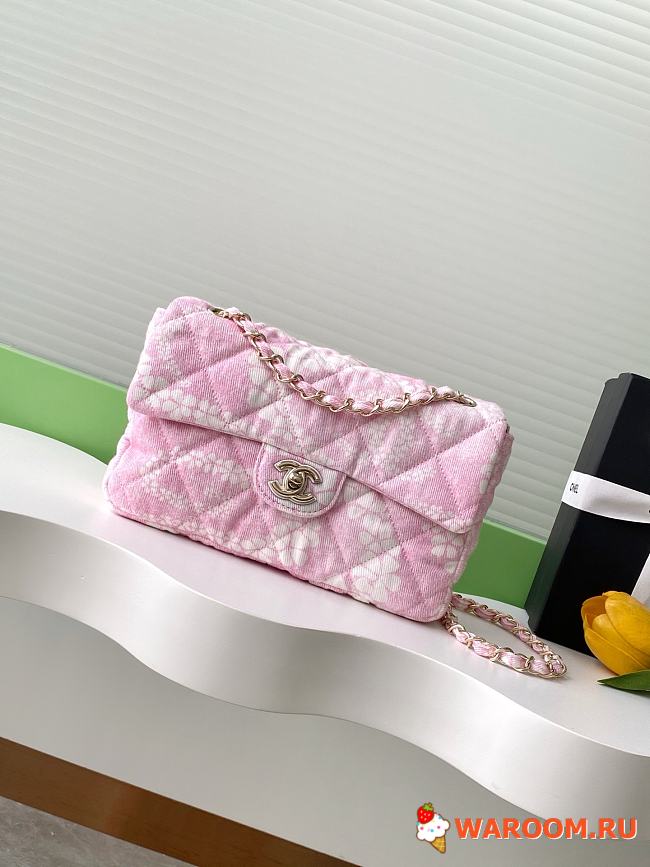 chanel 2025 new style flap pink 25cm - 1