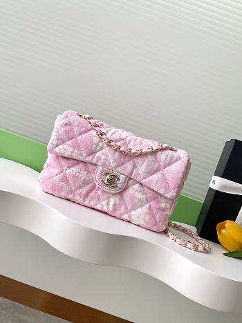 chanel 2025 new style flap pink 25cm