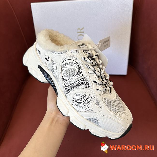 Dior low-top plush sneakers 02 - 1